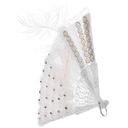 MUELODSIC Brautfächer Spitze Faltbar Handlicher Braut Fan für Hochzeit Sommer Kühlend Trauzeugin Dankeschön Dekorativ Leicht Tragbar MUELODSIC Brautfächer Spitze Faltbar Handlicher Braut Fan für Hochzeit Sommer Kühlend Trauzeugin Dankeschön Dekorativ Leicht Tragbar von MUELODSIC