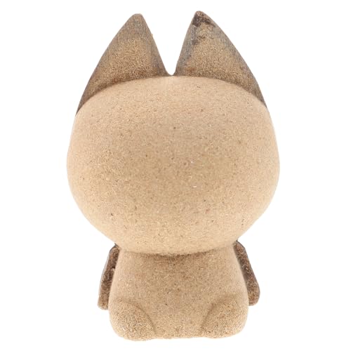 MUELODSIC DIY Holz Tierfigur Katzenmotiv zum Bemalen Kreative Solide Holzdeko Handgefertigtes Katzenmodell zum Selbergestalten Heim und Bürodekoration für Katzenliebhaber von MUELODSIC
