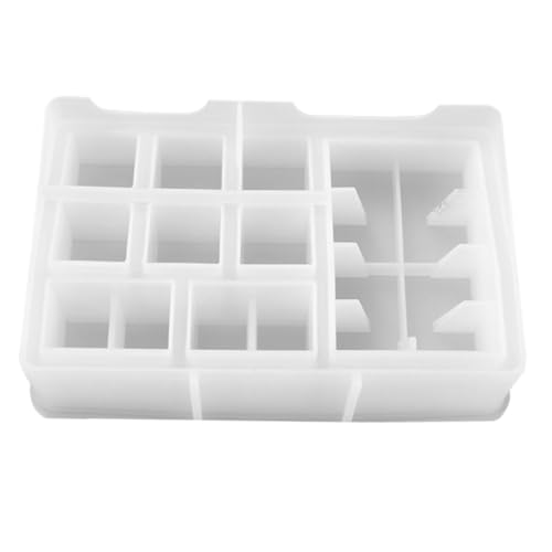 MUELODSIC DIY Lippenstift Aufbewahrungsbox Silikonform aus Robustem Epoxidharz für Kreative Schmuckkasten Herstellung Langlebige Vielseitige Storage Box Mold für Individuelle Heimdekoration von MUELODSIC