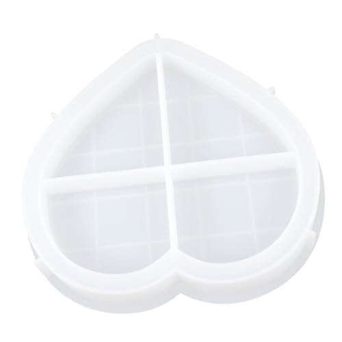 MUELODSIC Dekorativer Herztablett silikonform Epoxidharz Gießform Flexibel Langlebig DIY Aufbewahrungstablett Bastelform für Schmuck und Dekoration MUELODSIC Dekorativer Herztablett silikonform Epoxidharz Gießform Flexibel Langlebig DIY Aufbewahrungstablett Bastelform für Schmuck und Dekoration von MUELODSIC