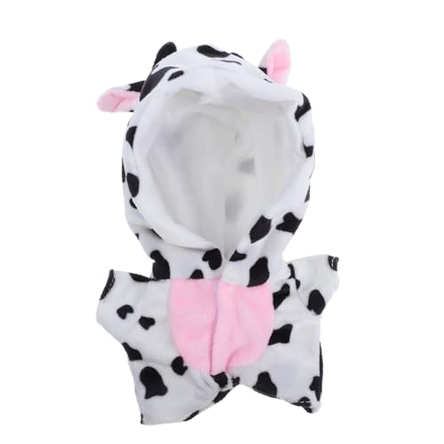 MUELODSIC Doll Cow Jumpsuit Für Puppen Flauschige Schlafanzug-Kleidung Für Puppen Einfach Anzuziehen Wiederverwendbar Für Puppenliebhaber von MUELODSIC