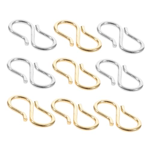 MUELODSIC Edelstahl S haken Schmuckverbinder Farben DIY Armband Kettenverschluss für Schmuckherstellung und Reparatur Leicht Kompakt für DIY Bastelarbeiten und Geschenk MUELODSIC Edelstahl S haken Schmuckverbinder Farben DIY Armband Kettenverschluss für Schmuckherstellung und Reparatur Leicht Kompakt für DIY Bastelarbeiten und Geschenk von MUELODSIC