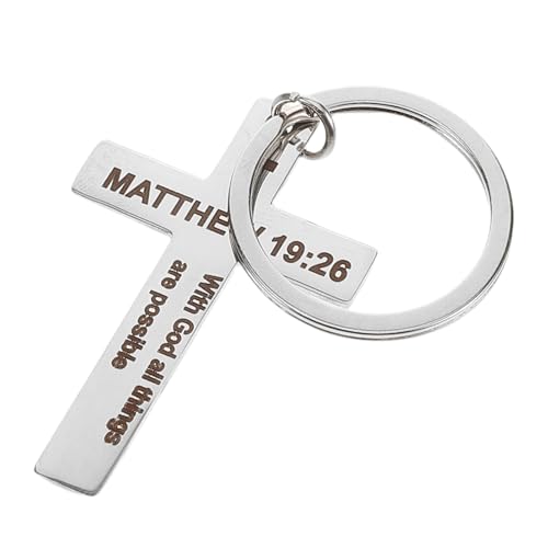 MUELODSIC Edelstahl Schlüsselanhänger Kreuz Anhänger Glatte Oberfläche Praktischer Glücksbringer Vielseitig Einsetzbar für Taschen Schlüsselbund Geschenk Freundschaft Karneval Belohnung MUELODSIC Edelstahl Schlüsselanhänger Kreuz Anhänger Glatte Oberfläche Praktischer Glücksbringer Vielseitig Einsetzbar für Taschen Schlüsselbund Geschenk Freundschaft Karneval Belohnung von MUELODSIC