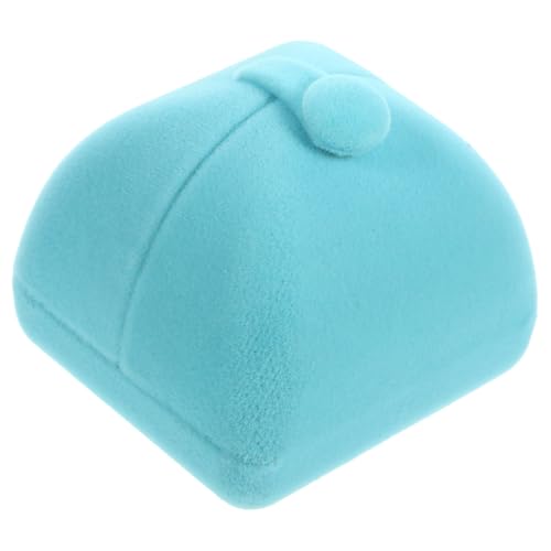 MUELODSIC Elegante Doppelt Öffnende Ringschatulle aus Samtigem in Schmuckbox für Verlobungsringe Hochzeit Jubiläen mit Einfachem Verschluss Geeignet für Ringe Ohrringe und Schmuckgeschenke von MUELODSIC