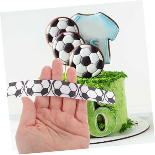 MUELODSIC Elegantes Fußball Dekorationsband Breit Vielseitiges Satin Geschenkband für Blumenverpackung DIY Schleifen Partydekoration und Kreative Bastelideen MUELODSIC Elegantes Fußball Dekorationsband Breit Vielseitiges Satin Geschenkband für Blumenverpackung DIY Schleifen Partydekoration und Kreative Bastelideen von MUELODSIC