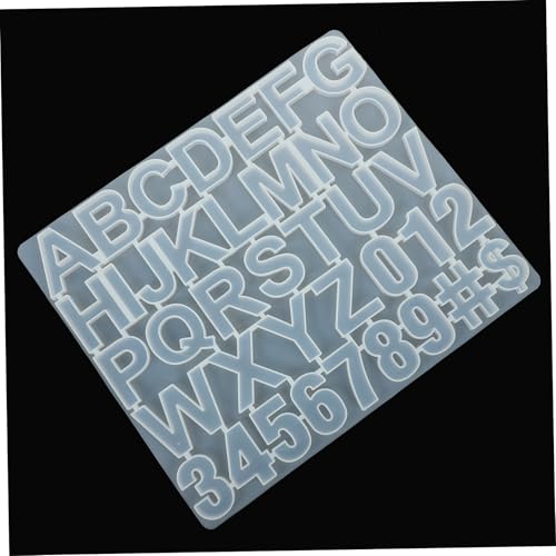 MUELODSIC Epoxidharz Silikonform Buchstaben Zahlen Gießform DIY Schmuck Anhänger Basteln Zubehör für Kreative Anhänger Schmuckherstellung mit Glitzer und Pigmenten MUELODSIC Epoxidharz Silikonform Buchstaben Zahlen Gießform DIY Schmuck Anhänger Basteln Zubehör für Kreative Anhänger Schmuckherstellung mit Glitzer und Pigmenten von MUELODSIC