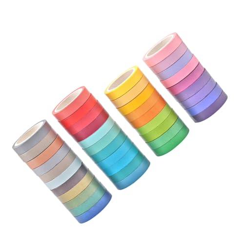 MUELODSIC Farben Rainbow Washi Tape Papier Klebeband Buntes Masking Tape für Scrapbooking Kalender Geschenkverpackung Wiederablösbar ohne Rückstände Vielseitig Einsetzbar MUELODSIC Farben Rainbow Washi Tape Papier Klebeband Buntes Masking Tape für Scrapbooking Kalender Geschenkverpackung Wiederablösbar ohne Rückstände Vielseitig Einsetzbar von MUELODSIC