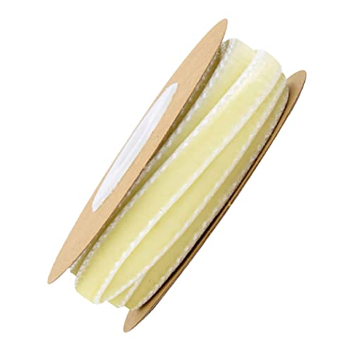 MUELODSIC Flocking Ribbon Beige Hochwertiges Dekorationsband für DIY Kleidung Haarschmuck und für Hochzeiten Partys und Feiertage MUELODSIC Flocking Ribbon Beige Hochwertiges Dekorationsband für DIY Kleidung Haarschmuck und für Hochzeiten Partys und Feiertage von MUELODSIC