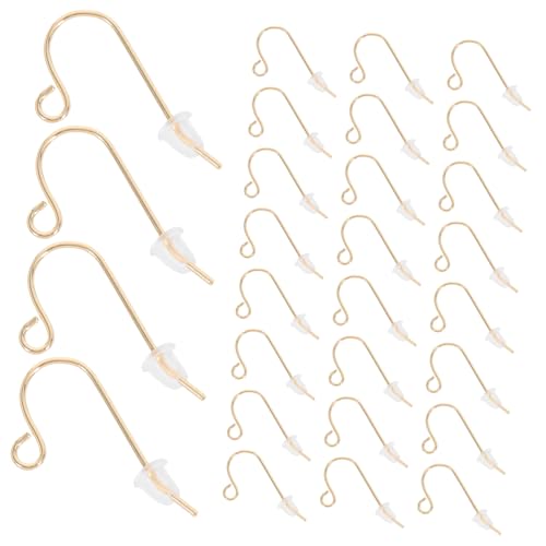 MUELODSIC Form Ohrringhaken mit Ohrstoppern DIY Schmuckzubehör für Ohrring Herstellung Handgefertigte Ohrhaken für Ohrringe Selber Machen und Basteln von MUELODSIC
