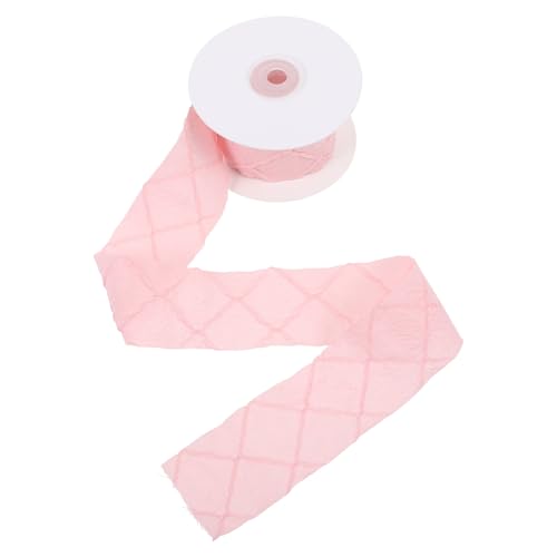 MUELODSIC Geschenkband Stoffband mit Rautenmuster Breit Robustes Dekoband für Blumenverpackung Schleifenbänder DIY Basteln Geschenkverpackung Vielseitig Einsetzbar von MUELODSIC