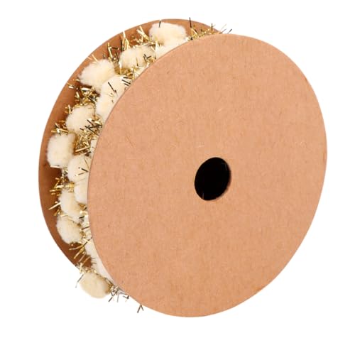 MUELODSIC Gold Glänzende Geschenkband mit Drahtkante Pom Poms Dekoratives Party Geschenkband für DIY Basteln Weihnachtsbaum und Festliche Verpackung MUELODSIC Gold Glänzende Geschenkband mit Drahtkante Pom Poms Dekoratives Party Geschenkband für DIY Basteln Weihnachtsbaum und Festliche Verpackung von MUELODSIC