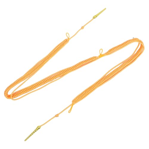 MUELODSIC Goldene Aiguillette Kordel Geflochtene Schulterklappen Decor Leichtes Sicherheitszubehör Bühnenauftritte Bands Zubehör Komfortabler Halt Kunststoffanhänger von MUELODSIC