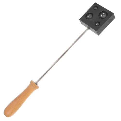 MUELODSIC Graphitform Gussform Bleihammerform Hutbrandeisen Set Metallformen Barrengussformen Individuelles Brandeisen Für Barren Schmelzformen Elektrischer Stempel Holz Schwarz von MUELODSIC