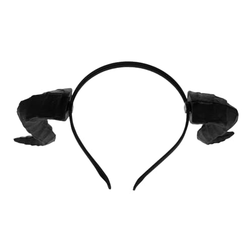 MUELODSIC Halloween Dragon Horns Headband für Damen Gothic Cosplay Haarreif mit Teufelshörnern Vielseitiges Dämonen Kostümzubehör für Party Mardi Gras und Karneval von MUELODSIC