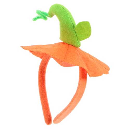 MUELODSIC Halloween Kürbis Stirnband aus Stabilem Leichtem Material Bequemes Party Haarschmuck für Damen Dehnbar Praktisches Langlebiges Halloween Kostüm Zubehör von MUELODSIC