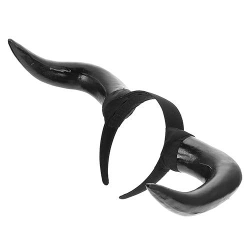 MUELODSIC Halloween Stirnband mit Großen Teufelshörnern Verstellbar Leicht und Praktisch Vielseitiges Cosplay Accessoire für Halloween Partys und Gruselige Kostüme Unisex Geeignet von MUELODSIC