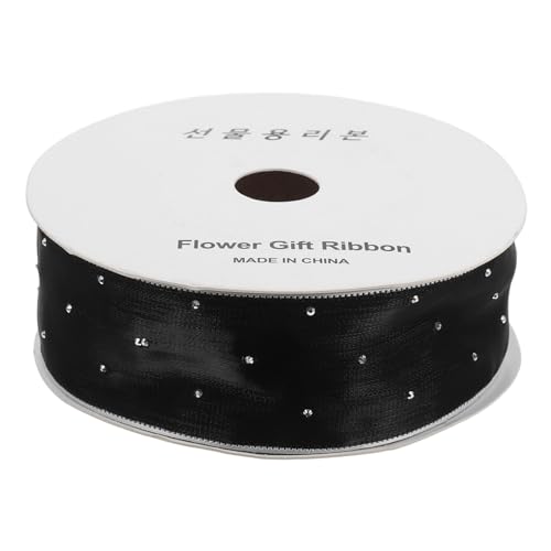 MUELODSIC Handgefertigtes Blumenband Transparentes Glitzerband Gitterband Weißes Und Goldenes Band Girlandenbänder Mit Draht Halloween Organza Glitzerband Organza Band Mit Draht Rosa von MUELODSIC