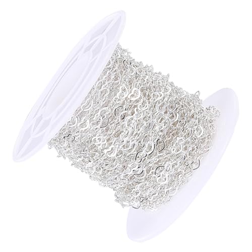 MUELODSIC Herzlink Kette Kupfer DIY Schmuckherstellung Strickketten Herzförmige Glieder für Armbänder Halsketten Geburtstagsgeschenk MUELODSIC Herzlink Kette Kupfer DIY Schmuckherstellung Strickketten Herzförmige Glieder für Armbänder Halsketten Geburtstagsgeschenk von MUELODSIC