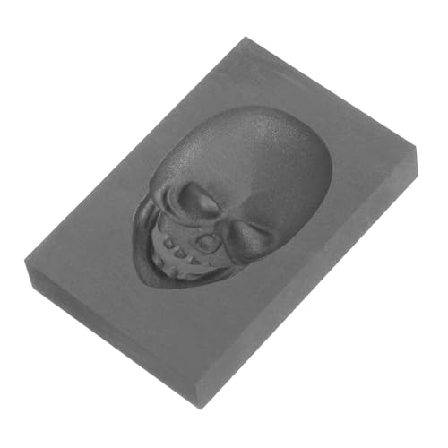 MUELODSIC Hochdichte Graphit Gussform Schädel Förmig Gießform für Gold Silber Kupfer Schmelzen DIY Zubehör Langlebig Thermisch Energiesparend MUELODSIC Hochdichte Graphit Gussform Schädel Förmig Gießform für Gold Silber Kupfer Schmelzen DIY Zubehör Langlebig Thermisch Energiesparend von MUELODSIC