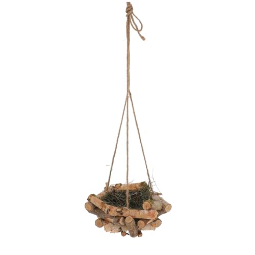MUELODSIC Hölzerner Vogelnistanhänger -Nester Zum Aufhängen Im Freien Vogelhaus Ornament Nistmaterial Für Kolibris Vogelnest Im Natürlichen Stil Gartengewebtes Vogelnest Holz MUELODSIC Hölzerner Vogelnistanhänger -Nester Zum Aufhängen Im Freien Vogelhaus Ornament Nistmaterial Für Kolibris Vogelnest Im Natürlichen Stil Gartengewebtes Vogelnest Holz von MUELODSIC