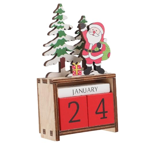 MUELODSIC Holz Adventskalender Weihnachtsmann Countdown Kalender Kreative Xmas Tischdekoration Verstellbar Langlebig Festliche Weihnachtsdeko für Zuhause und Party MUELODSIC Holz Adventskalender Weihnachtsmann Countdown Kalender Kreative Xmas Tischdekoration Verstellbar Langlebig Festliche Weihnachtsdeko für Zuhause und Party von MUELODSIC