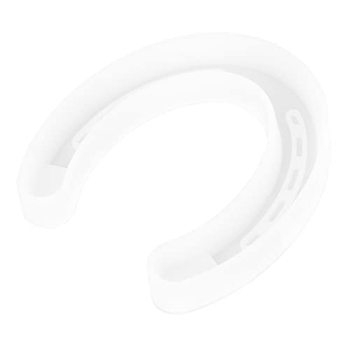 MUELODSIC Hufeisenform Silikon Gießform für DIY Duftkerzenherstellung Flexible und Wiederverwendbare Kerzenform Sicher und Einfach zu Reinigen für Bastelprojekte Weiß von MUELODSIC