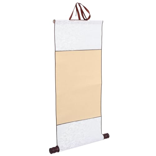 MUELODSIC Leere Kalligraphie Papierrolle Chinesische Wand Scroll für Malerei und Schreiben Silber für Anfänger MUELODSIC Leere Kalligraphie Papierrolle Chinesische Wand Scroll für Malerei und Schreiben Silber für Anfänger von MUELODSIC