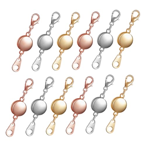 MUELODSIC Magnetischer Schmuckverschluss Teilig Langlebige Legierung Magnetverschluss für Halsketten Armbänder DIY Schmuckzubehör Vielseitige Verbindungsstücke für Ketten und Armreifen von MUELODSIC