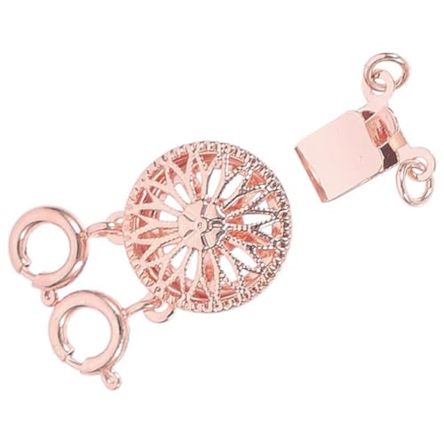 MUELODSIC Necklace Separator für Layering Mehrreihige Halsketten Schmuckverschluss Roségold Kettentrenner für Schmuckherstellung und Stilvolles Ketten Stacking von MUELODSIC