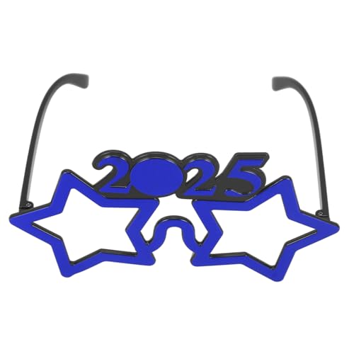 MUELODSIC Neujahrsbrille Star Style Leichte Pc Partybrille Lustige Fotorequisite für Silvester Feier von MUELODSIC