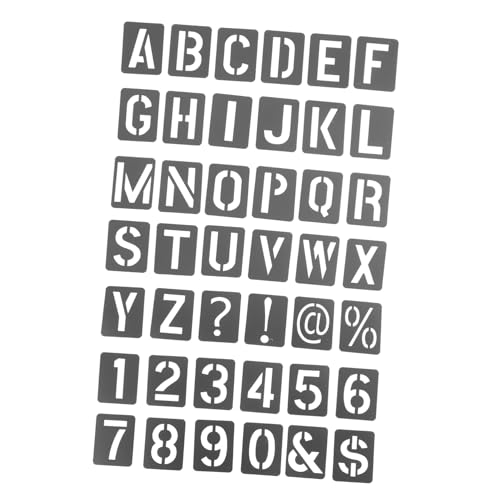 MUELODSIC PP Schablonen Teilig Kunststoff Stencils für Malerei DIY Wand Möbel Dekoration mit Zahlen Buchstaben Symbolen Wiederverwendbar Leichte Airbrush Schablonen für Präzises Beschriften MUELODSIC PP Schablonen Teilig Kunststoff Stencils für Malerei DIY Wand Möbel Dekoration mit Zahlen Buchstaben Symbolen Wiederverwendbar Leichte Airbrush Schablonen für Präzises Beschriften von MUELODSIC