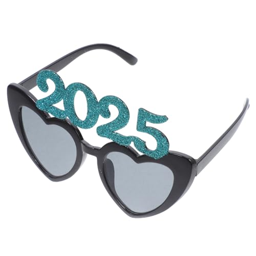 MUELODSIC Partybrille Herzform aus Robustem Wiederverwendbar Farbenfrohe Neujahrs Dekoration für Erwachsene Lustige Brille für Festival Party und Home Gathering von MUELODSIC