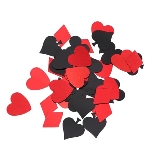 MUELODSIC Poker Konfetti Tischdeko aus Robustem Kunststoff Glänzende Streudeko für Party Bar und Nachtclub Vielseitige Poker Motiv Streuung für Silvester Geburtstag und Festliche Anlässe MUELODSIC Poker Konfetti Tischdeko aus Robustem Kunststoff Glänzende Streudeko für Party Bar und Nachtclub Vielseitige Poker Motiv Streuung für Silvester Geburtstag und Festliche Anlässe von MUELODSIC
