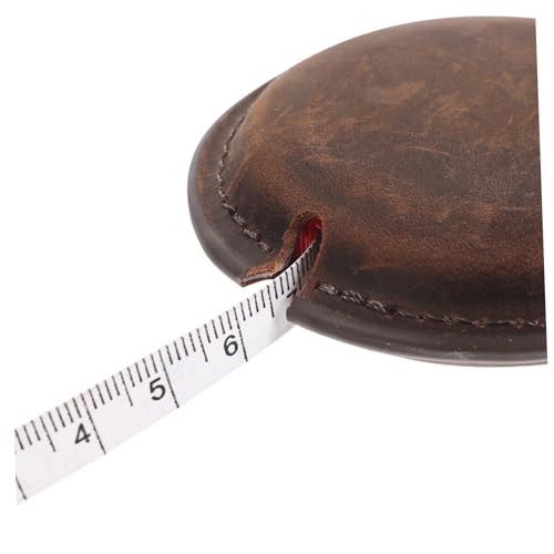 MUELODSIC Professionelles Mini Maßband aus Robustem Rindsleder Flexibles Schneidermaßband Schlüsselanhänger Tragbares Maßband für Körpermaße und Näharbeiten Praktisches Messwerkzeug für von MUELODSIC