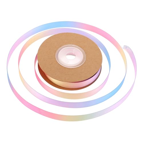 MUELODSIC Regenbogen Geschenkband Breit Polyester Satinband mit Farbverlauf Vielseitig für Geschenkverpackung Basteln Blumenarrangements Haarschmuck und Wohnaccessoires MUELODSIC Regenbogen Geschenkband Breit Polyester Satinband mit Farbverlauf Vielseitig für Geschenkverpackung Basteln Blumenarrangements Haarschmuck und Wohnaccessoires von MUELODSIC