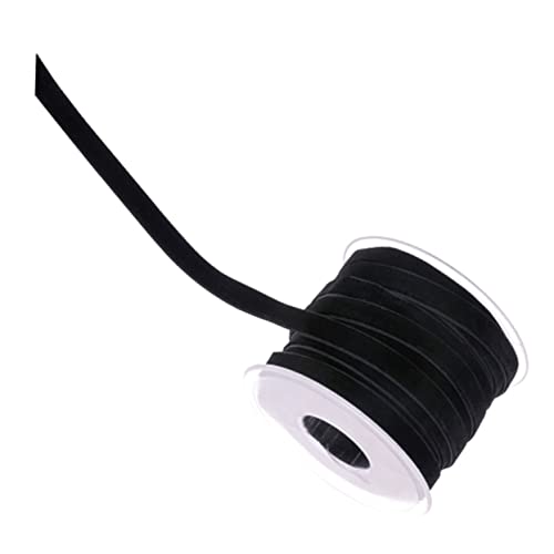 MUELODSIC Samtband Schwarz nicht Elastisches Geschenkband für Geschenkverpackung DIY Dekoband für Hochzeit Party Kleidung und Bastelzubehör Langlebiges Stoffzubehör MUELODSIC Samtband Schwarz nicht Elastisches Geschenkband für Geschenkverpackung DIY Dekoband für Hochzeit Party Kleidung und Bastelzubehör Langlebiges Stoffzubehör von MUELODSIC