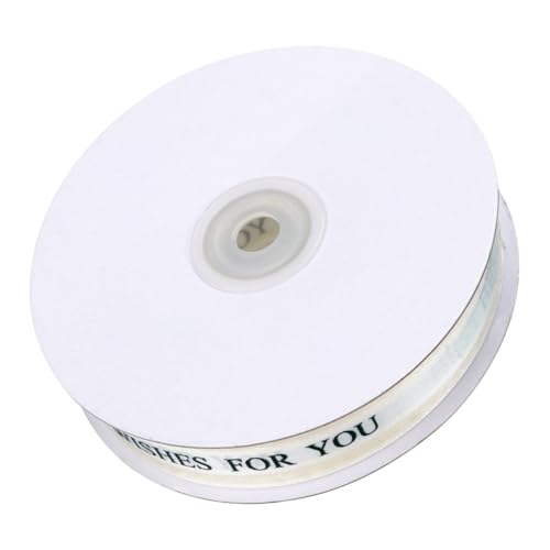 MUELODSIC Satinband in Cremeweiß Langlebiges Geschenkband für Kuchenbackboxen für DIY verpackungen Hochzeitsdekoration und Bastelprojekte MUELODSIC Satinband in Cremeweiß Langlebiges Geschenkband für Kuchenbackboxen für DIY verpackungen Hochzeitsdekoration und Bastelprojekte von MUELODSIC
