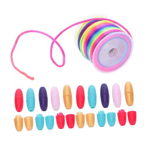 MUELODSIC Sicherer Kunststoff Bead Barrel Verbinder mit Farbigem Nylonband für Armband Halskette DIY Schmuckherstellung Langlebig Einfach zu Verwenden Anfänger Geeignet MUELODSIC Sicherer Kunststoff Bead Barrel Verbinder mit Farbigem Nylonband für Armband Halskette DIY Schmuckherstellung Langlebig Einfach zu Verwenden Anfänger Geeignet von MUELODSIC