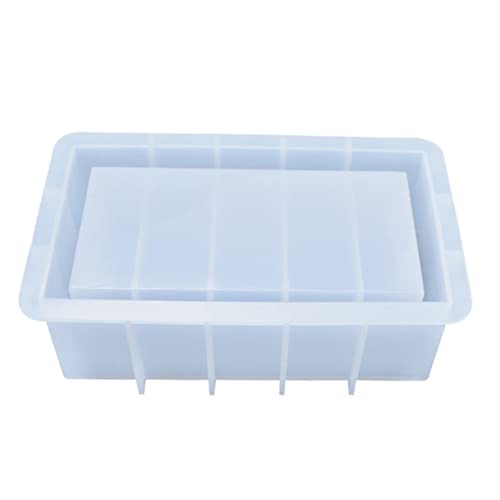 MUELODSIC Silikonform Aufbewahrungsbox DIY Gießform Epoxidharz Resin Mold für Schmuck Domino Tissue Box Herstellung Bastelset für Zuhause von MUELODSIC