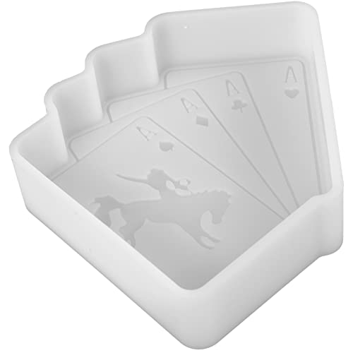MUELODSIC Silikonform für DIY Schmuck Anhänger Glatte Oberfläche Praktische Epoxidharz Bastelform Vielseitig für Harz und Kerzen Poker Design Langlebig und Einfach zu Entformen MUELODSIC Silikonform für DIY Schmuck Anhänger Glatte Oberfläche Praktische Epoxidharz Bastelform Vielseitig für Harz und Kerzen Poker Design Langlebig und Einfach zu Entformen von MUELODSIC