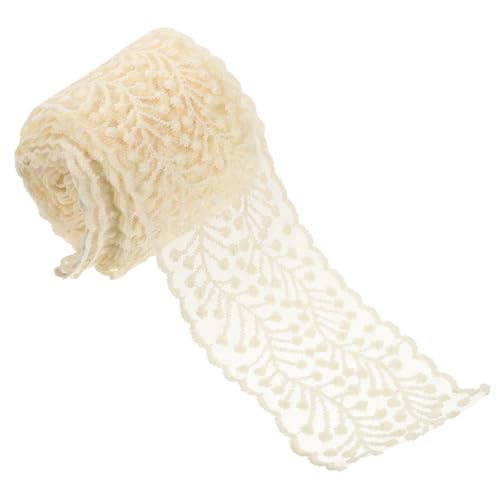 MUELODSIC Spitzenborte DIY Spitzenband für Handwerk Haarschmuck Hochzeit Kleid Verzierung Hochwertige Beständige Stickerei Spitze für Basteln und Nähen von MUELODSIC