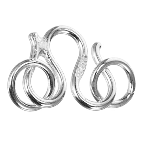 MUELODSIC Sterling Silber Schmuckverschluss Mittel mit Verbindungsring Langlebiger Kettenverschluss für DIY Armband und Halskette Glatte Oberfläche Vielseitig Einsetzbar als MUELODSIC Sterling Silber Schmuckverschluss Mittel mit Verbindungsring Langlebiger Kettenverschluss für DIY Armband und Halskette Glatte Oberfläche Vielseitig Einsetzbar als von MUELODSIC