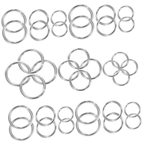 MUELODSIC Sterling Silber Sprungringe Offene Binderinge für Schmuckherstellung DIY Halsketten Armbänder Charm Zubehör MUELODSIC Sterling Silber Sprungringe Offene Binderinge für Schmuckherstellung DIY Halsketten Armbänder Charm Zubehör von MUELODSIC