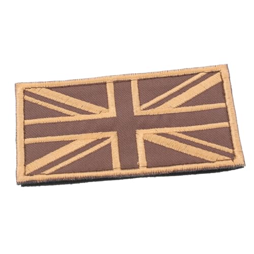 MUELODSIC Stoffetikett mit Union Jack-Aufnäher gestickte Fleckenaufkleber Union Jack-Applikation Großbritannien Applikationen für Kleidung Britisches Patch-Abzeichen Braun MUELODSIC Stoffetikett mit Union Jack-Aufnäher gestickte Fleckenaufkleber Union Jack-Applikation Großbritannien Applikationen für Kleidung Britisches Patch-Abzeichen Braun von MUELODSIC