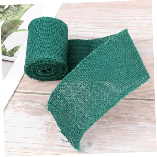 MUELODSIC Stoffgirlande Dekogirlanden Weihnachtsband Breites Bastelband Jute Ripsband Sackleinen Drahtband Weihnachtsband Drahtband Dekorationen Rustikales Band Farbe Dunkelgrün MUELODSIC Stoffgirlande Dekogirlanden Weihnachtsband Breites Bastelband Jute Ripsband Sackleinen Drahtband Weihnachtsband Drahtband Dekorationen Rustikales Band Farbe Dunkelgrün von MUELODSIC