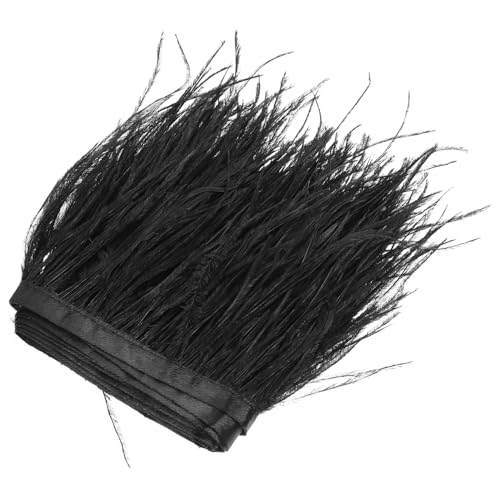 MUELODSIC Straußenfeder Fransenband Plume Trim für DIY Kleidung Schuhe Taschen Dekor Bühnenkostüm Nähen Accessoire von MUELODSIC