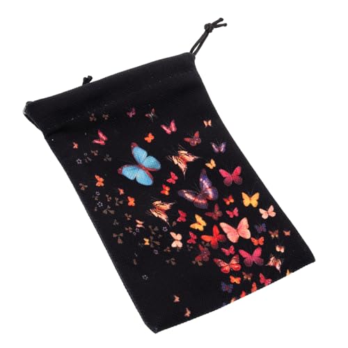 MUELODSIC Tarot Karten Aufbewahrungstasche Kordelzugbeutel Praktisch für Tarotkarten Schmuck Münzen Kosmetik Kleine Utensilien Mystische Tragetasche für Tarotkarten Anfänger von MUELODSIC