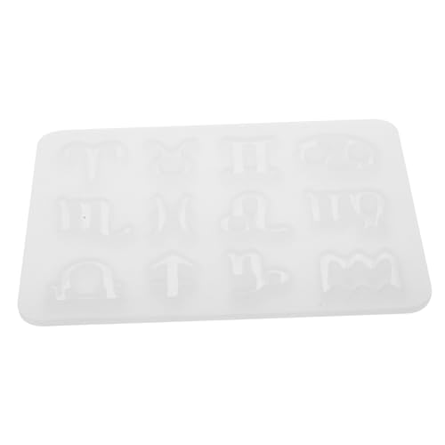 MUELODSIC Teiliges Silikonform Anhänger DIY Schmuck Gießform Schlüsselanhänger Sternzeichen Silikon Schmuckformen Leicht Langlebig Einfach zu Reinigen und Aufzubewahren von MUELODSIC