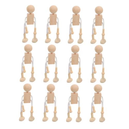 MUELODSIC Teiliges Unbemalter Holzfiguren zum Bemalen Kreative DIY holzpuppen für Erwachsene Natürliche Holzfiguren als Dekorative Spielfiguren für Zuhause Schule und Bastelprojekte MUELODSIC Teiliges Unbemalter Holzfiguren zum Bemalen Kreative DIY holzpuppen für Erwachsene Natürliche Holzfiguren als Dekorative Spielfiguren für Zuhause Schule und Bastelprojekte von MUELODSIC