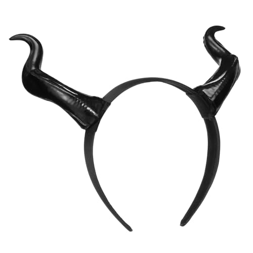 MUELODSIC Teufelshörner Halloween Stirnband Leichtes Dämonen-horn Kostümaccessoire für Party Karneval Fasching mit Komfortablem Sitz und Detaillierter Verarbeitung von MUELODSIC
